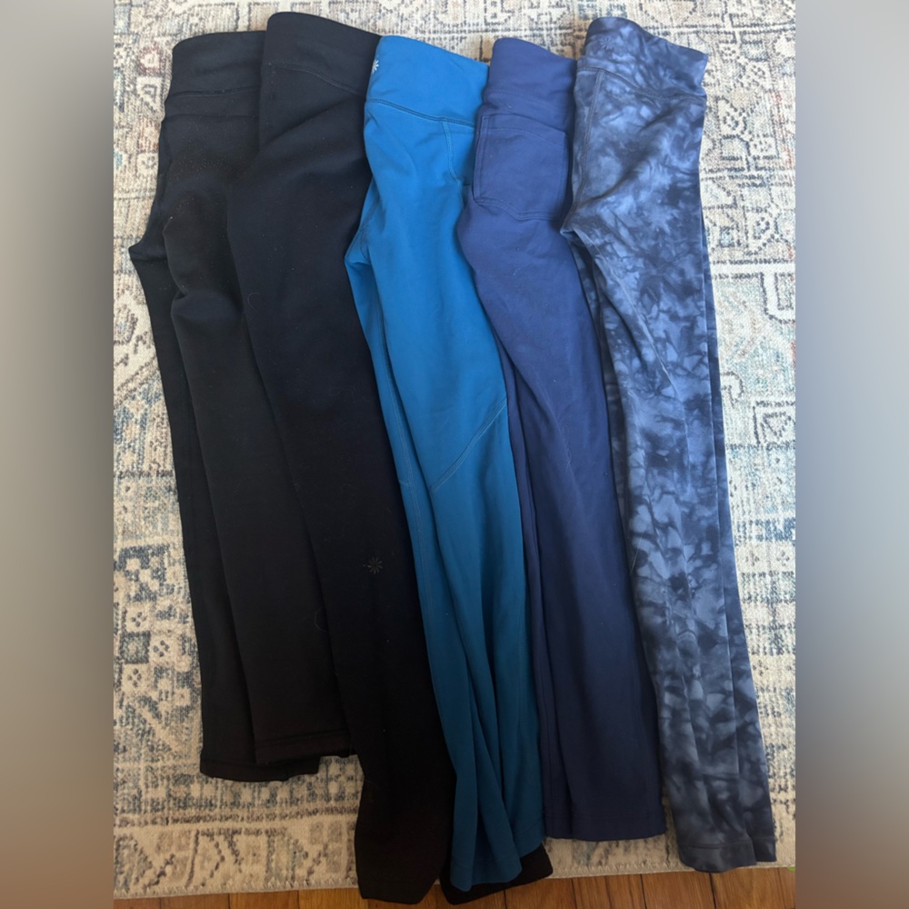 Lot of 5 Athleta Girl Leggings